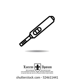 Web line icon. Pregnancy test.