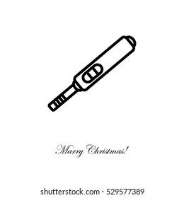 Web line icon. Pregnancy test.