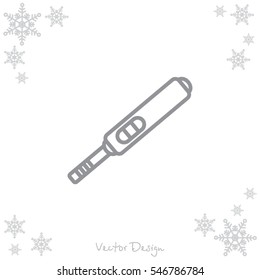 Web line icon. Pregnancy test.