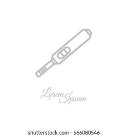 Web line icon. Pregnancy test.