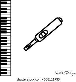 Web line icon. Pregnancy test.