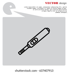 Web line icon. Pregnancy test.
