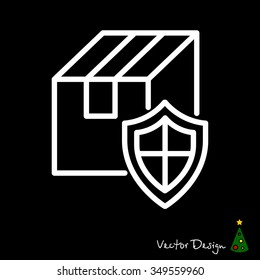 Web line icon. Privacy Delivery, purchase protection