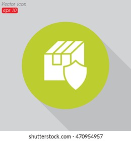 Web line icon. Privacy Delivery, purchase protection