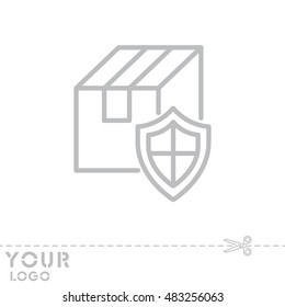 Web line icon. Privacy Delivery, purchase protection
