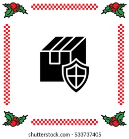 Web line icon. Privacy Delivery, purchase protection