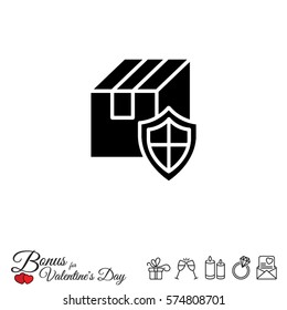 Web line icon. Privacy Delivery, purchase protection