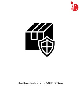 Web line icon. Privacy Delivery, purchase protection