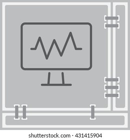 Web line icon. Pulse monitoring.