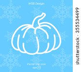 Web line icon. Pumpkin