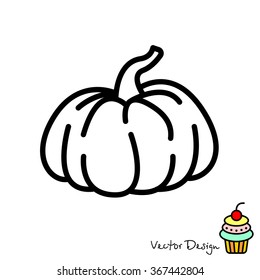 Web line icon. Pumpkin