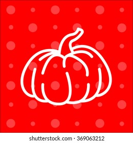 Web line icon. Pumpkin