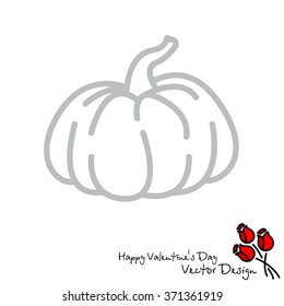 Web line icon. Pumpkin
