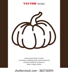Web line icon. Pumpkin