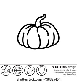 Web line icon. Pumpkin