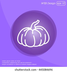 Web line icon. Pumpkin