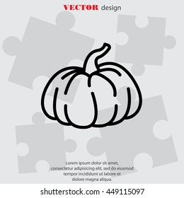 Web line icon. Pumpkin