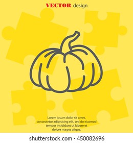 Web line icon. Pumpkin