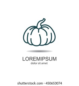 Web line icon. Pumpkin