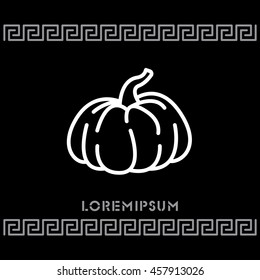 Web line icon. Pumpkin