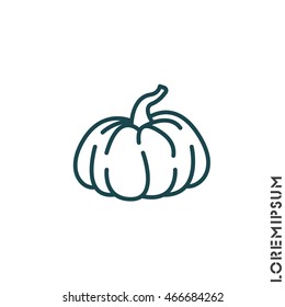Web line icon. Pumpkin
