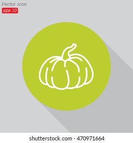 Web line icon. Pumpkin