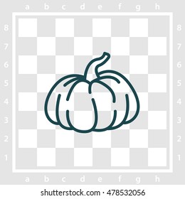 Web line icon. Pumpkin
