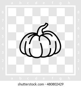 Web line icon. Pumpkin