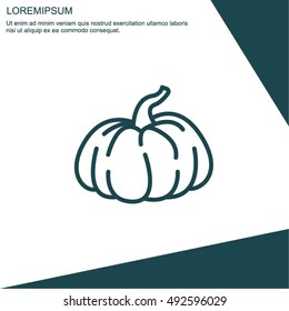 Web line icon. Pumpkin