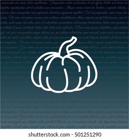 Web line icon. Pumpkin