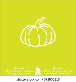 Web line icon. Pumpkin