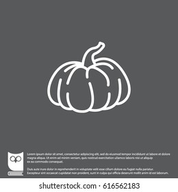 Web line icon. Pumpkin