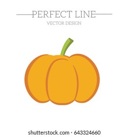 Web line icon. Pumpkin