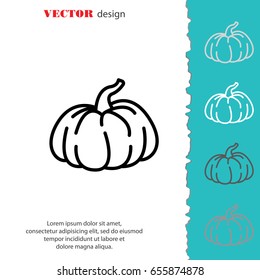 Web line icon. Pumpkin