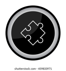 Web line icon. Puzzle