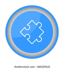 Web line icon. Puzzle