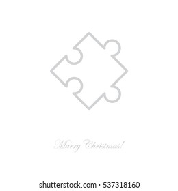 Web line icon. Puzzle