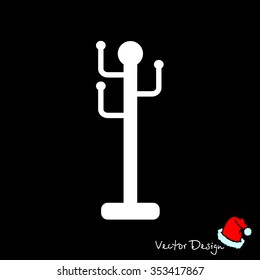 Web line icon. Rack, hanger.