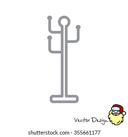 Web line icon. Rack, hanger.