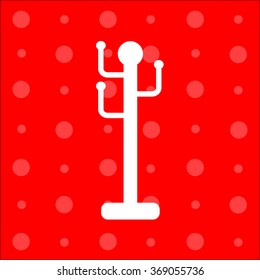Web line icon. Rack, hanger.