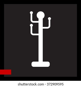 Web line icon. Rack, hanger.