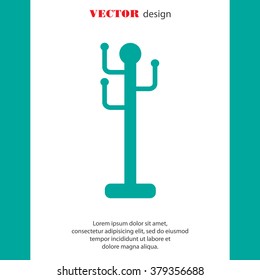 Web line icon. Rack, hanger.