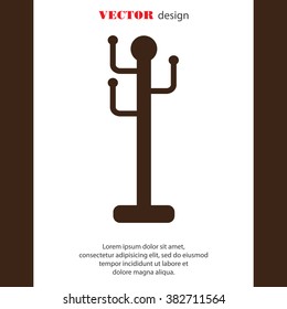 Web line icon. Rack, hanger.