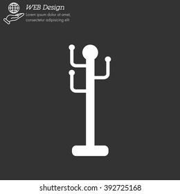 Web line icon. Rack, hanger.