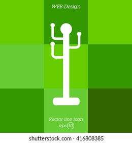 Web line icon. Rack, hanger.