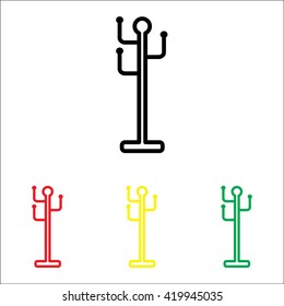Web line icon. Rack, hanger.