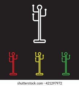 Web line icon. Rack, hanger.