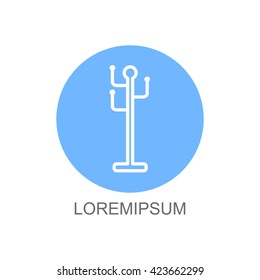 Web line icon. Rack, hanger.