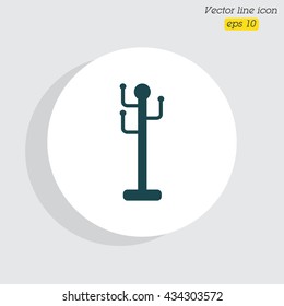 Web line icon. Rack, hanger.