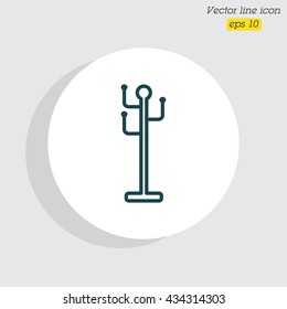 Web line icon. Rack, hanger.